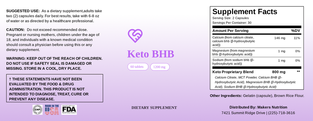 Keto BHB Burn 60 Caps image 5