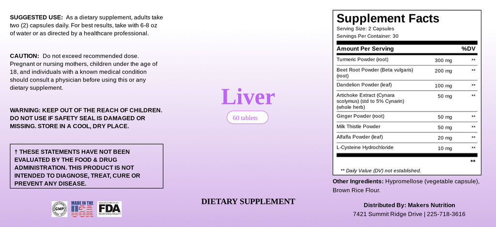 Liver Support 60 Caps image 5